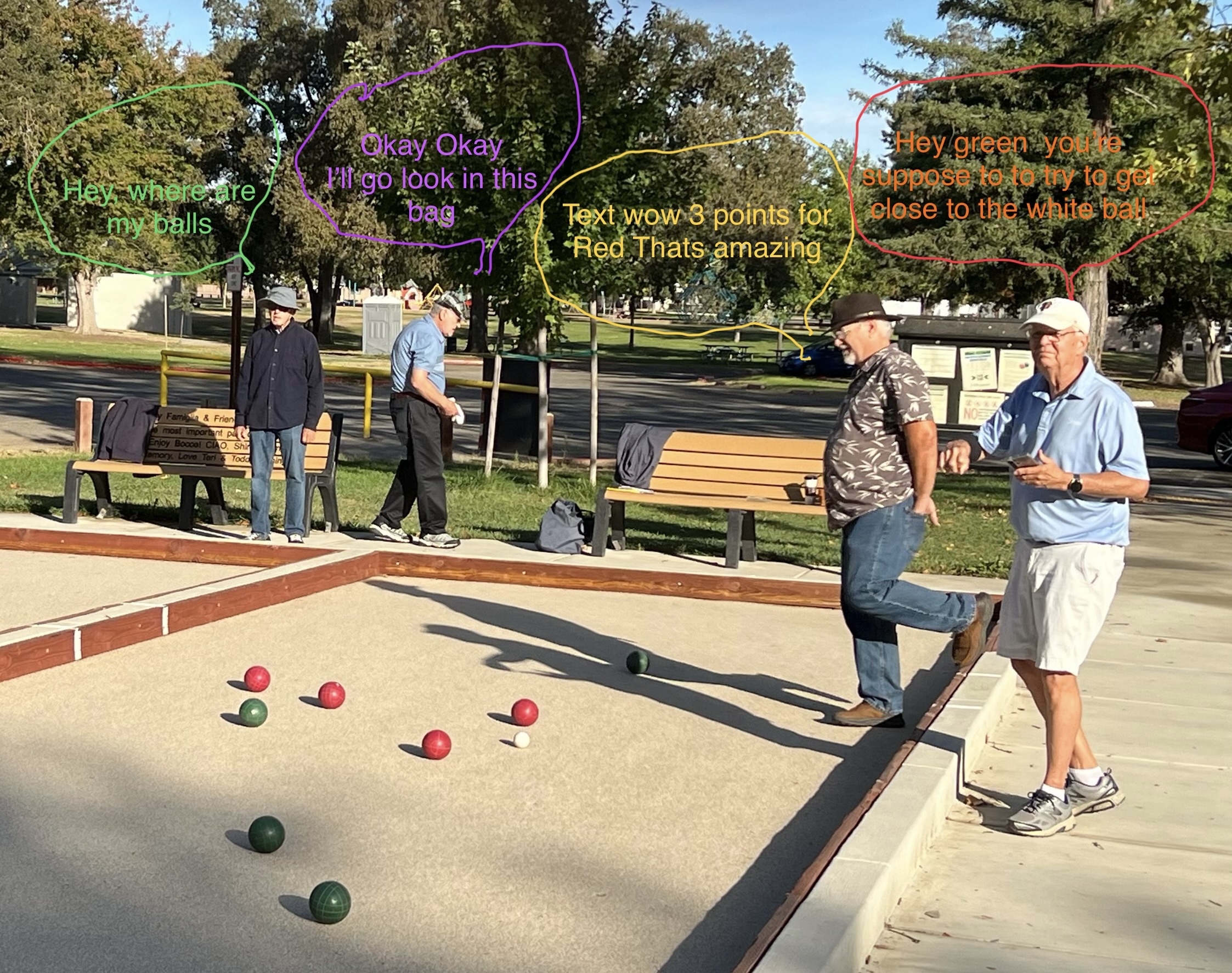 Bocce decisions